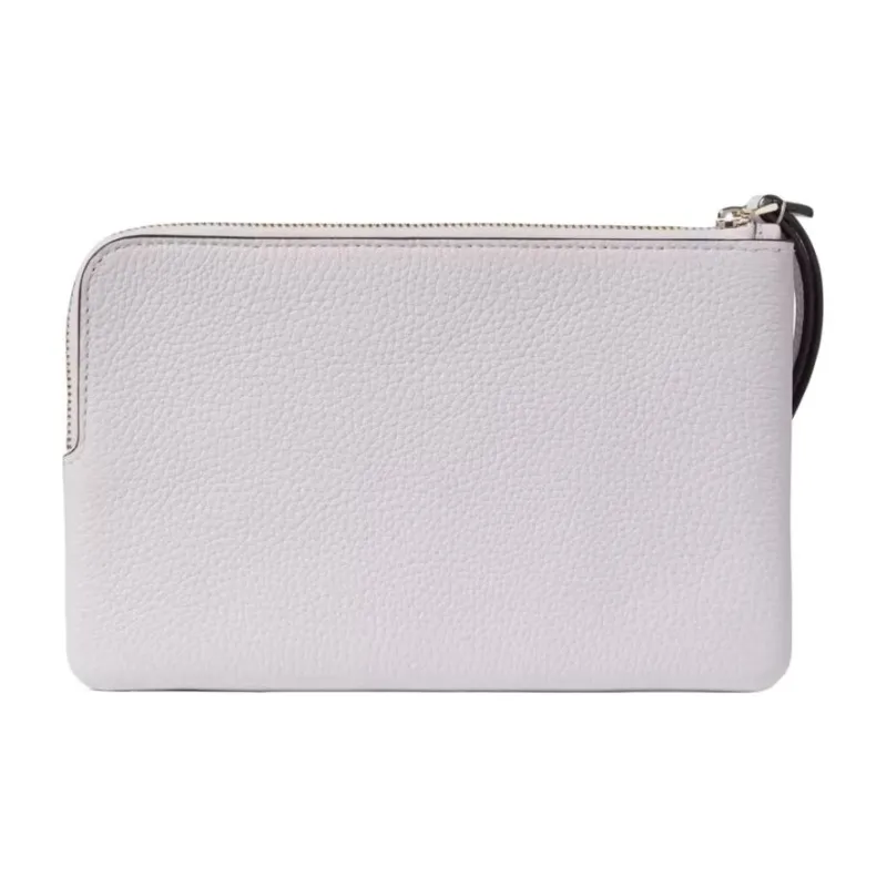 Kate Spade Litchi Grain Leather Wallets Clutches Women's Lilac Moonlight-1