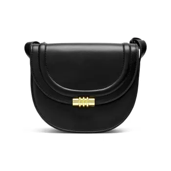 JOSINY Cow Leather Saddle Bag, Crossbody Bag, Shoulder Bag Women's Black/Brown/Coffee