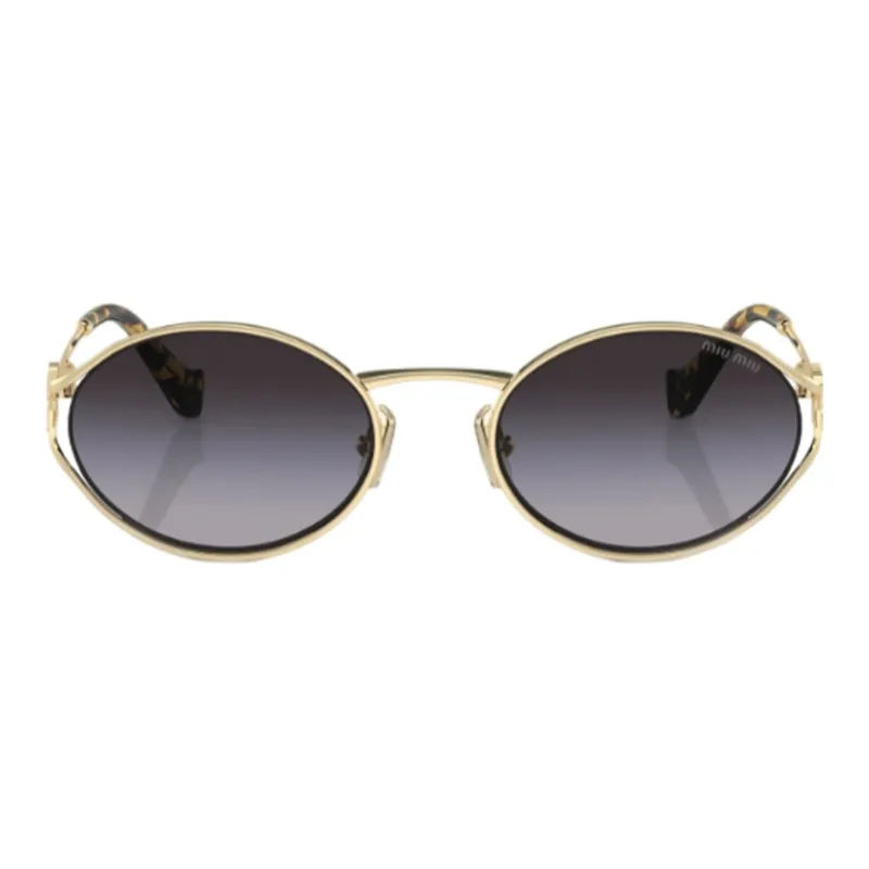 MIU MIU Logo plaque Oval frame Sunglasses-1