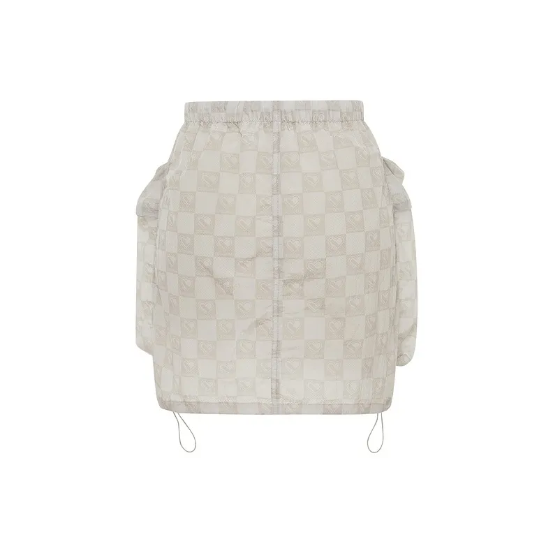 D'zzit Casual Short Skirts Women's Light Yellow-1