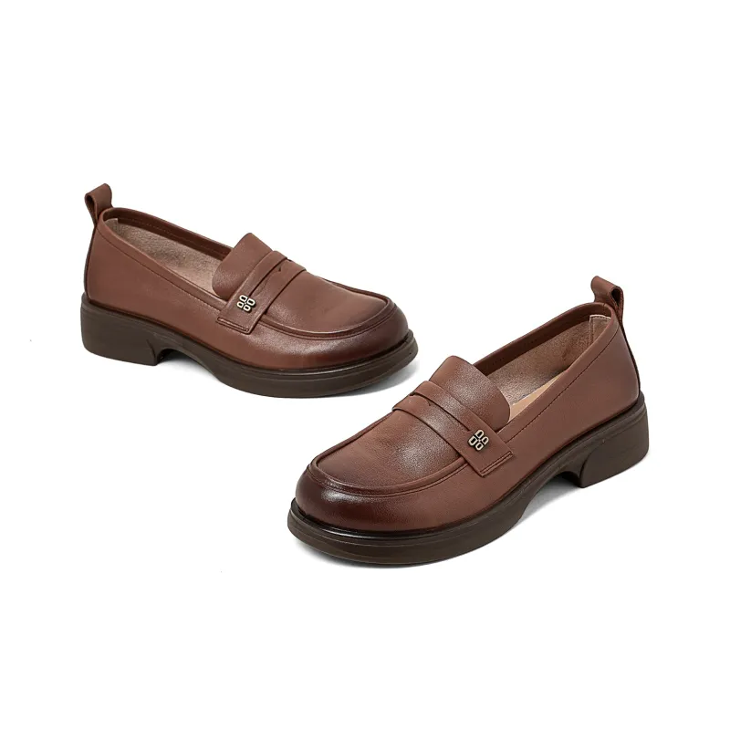 COMELY Loafers Women's Black/Light Brown/Ecru-7