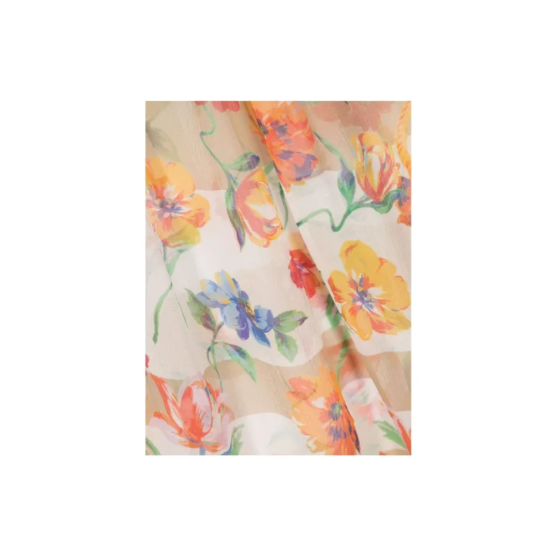 MOSCHINO Silk Scarves Women's Beige-2