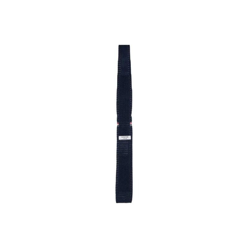 THOM BROWNE Hector Pointelle Knitted Silk Tie-2