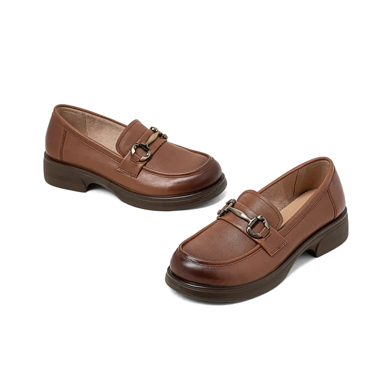 COMELY Loafers Women's Black/Light Brown/Ecru-7