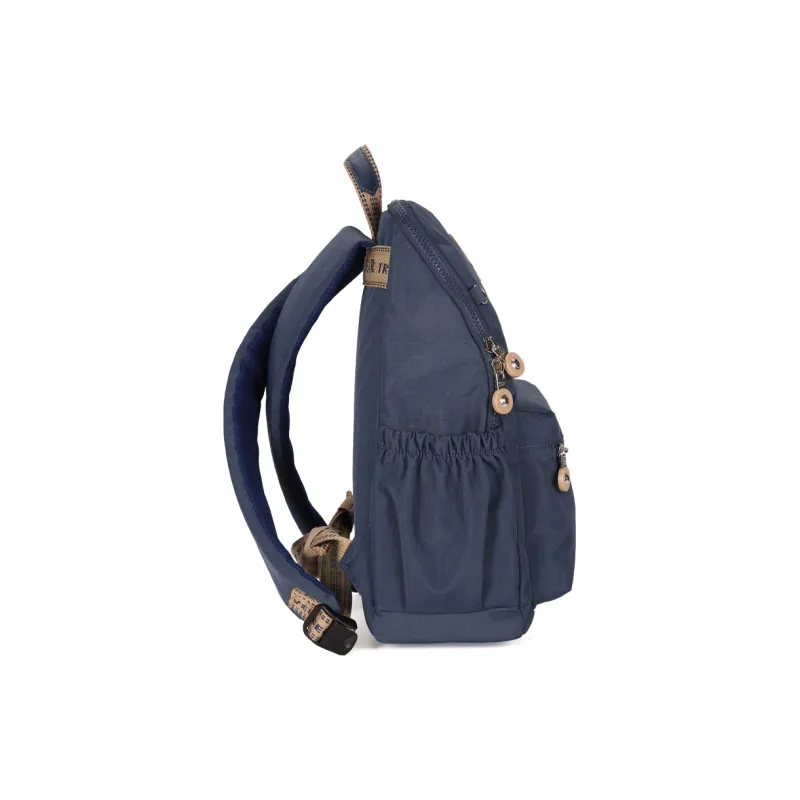 DANNYBEARJEANS Fabric Backpack Large Size Unisex Dark Blue-4