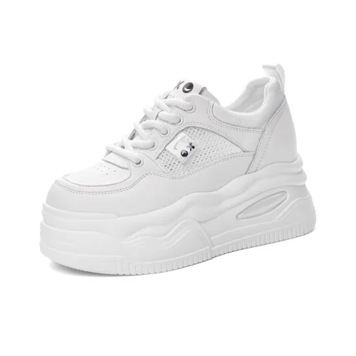 Shoe cabinet floral language Skateboard Shoes Women's Low Top Beige