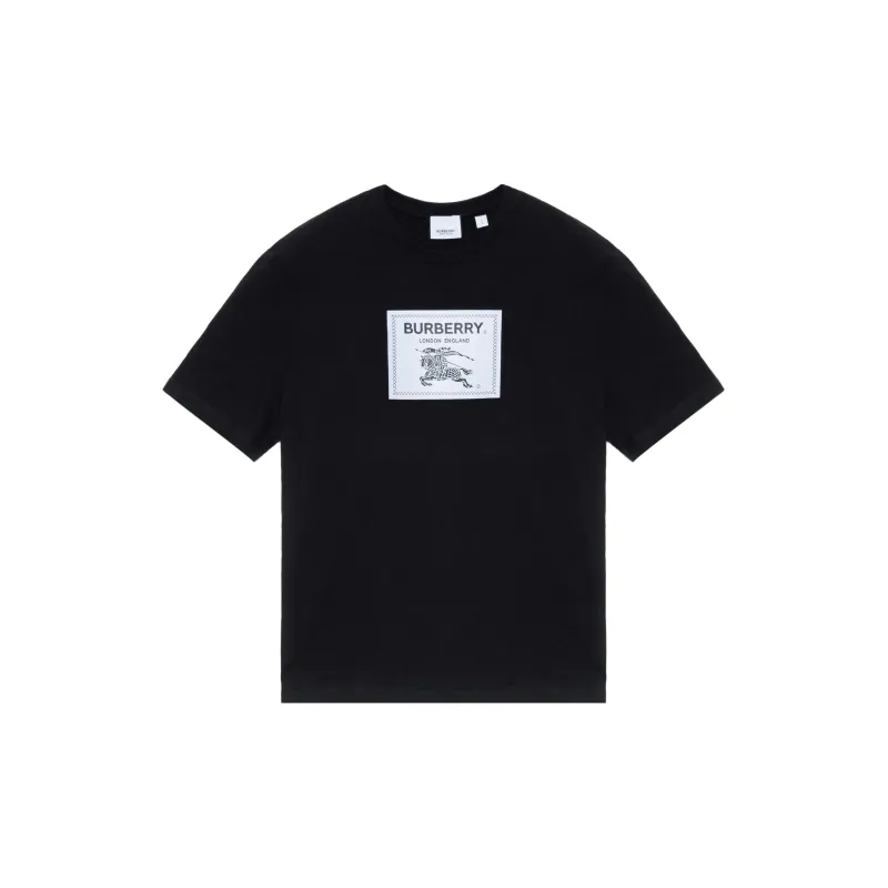 Burberry Prorsum Label Cotton T-Shirt Black-0