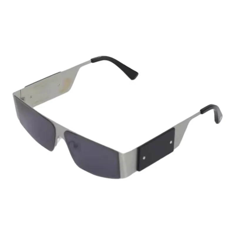 Discover Mental Club Plate And Metal Irregular Shape Sunglasses Unisex-1