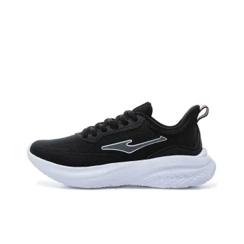 Erke Cushioning Breathable Low Top Running Shoes Women's Black Purple