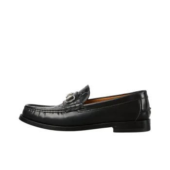 GUCCI Horsebit Loafers 1.5cm Men's Black