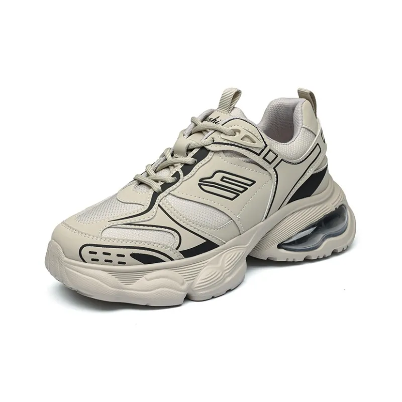QIAONAI Low-Top Chunky Sneakers Women's-0
