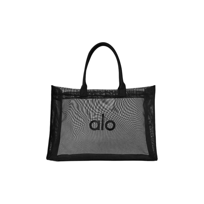 Alo Yoga Nylon Tote Bag, Shopping Bag, Handbag Unisex Black-0