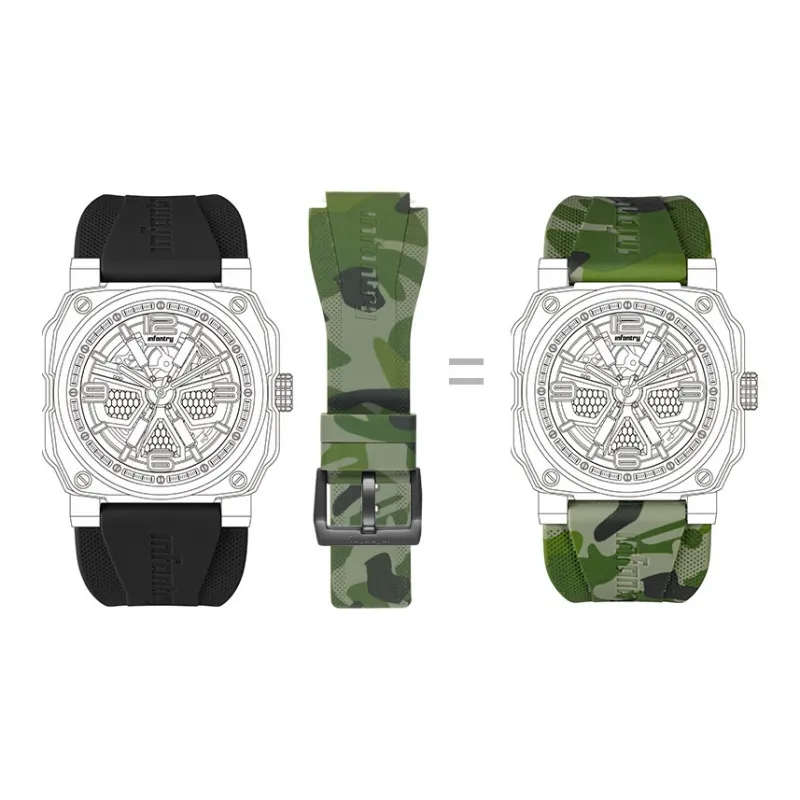 INFANTRY Compatibility Watch Band Silicone Material-1