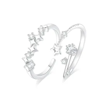 MISS TOOYA S925 Silver Rings Unisex