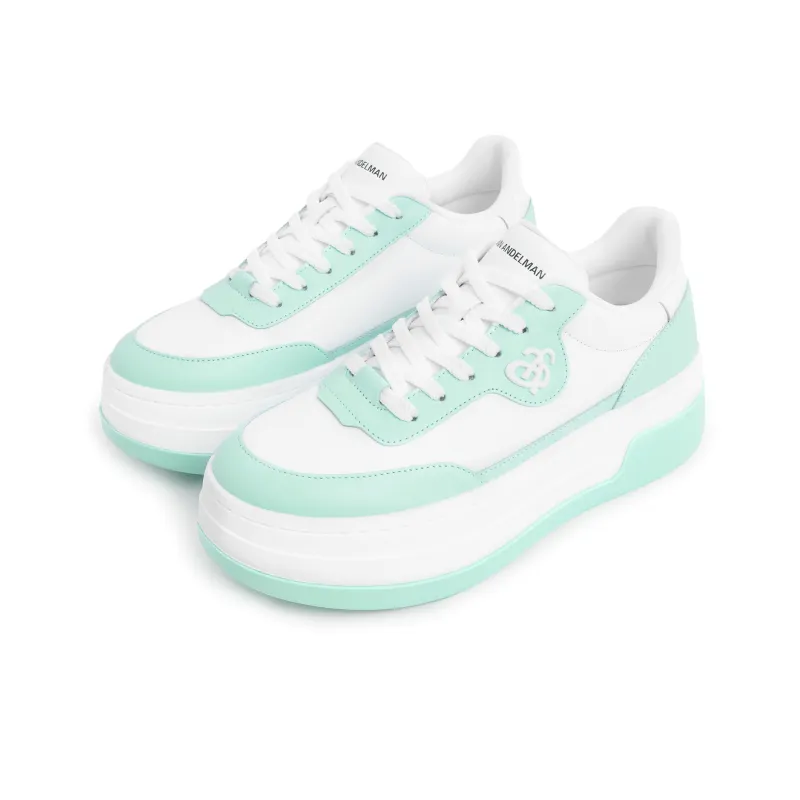 ANN ANDELMAN Arcade Blanc Height Increasing Low Top Skateboard Shoes Women's-7