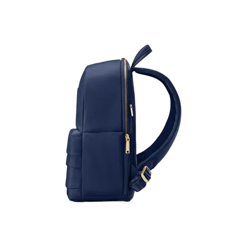 SAMSONITE Fabric Synthetic Leather Backpack Women's Navy Blue-2