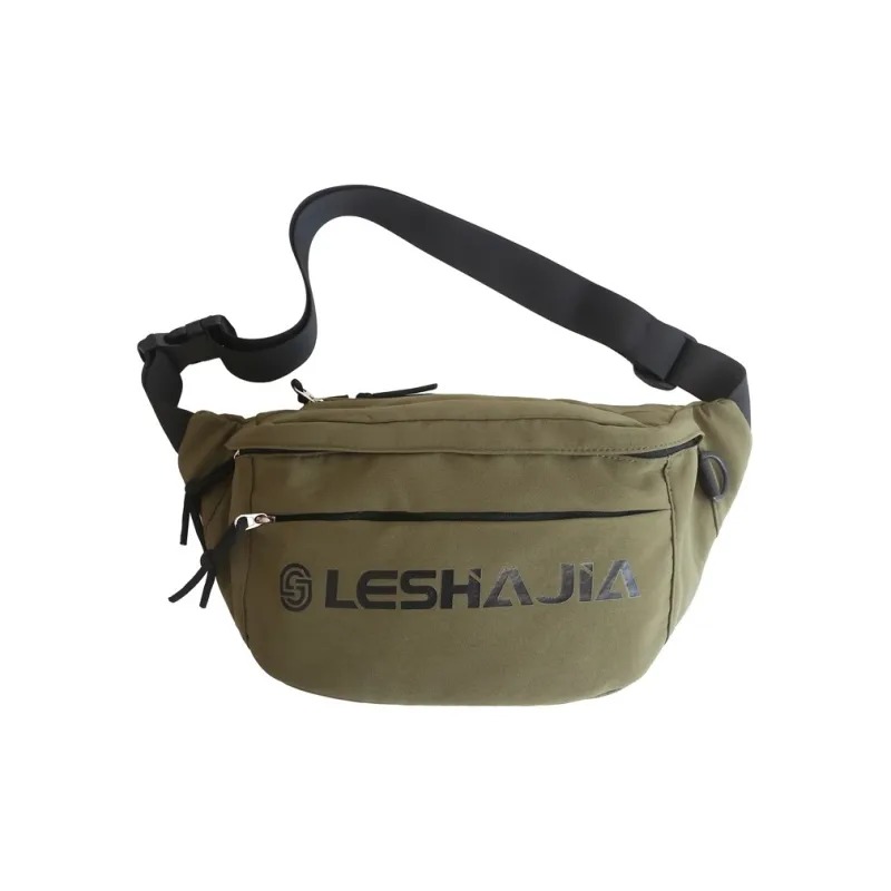 BALANG Nylon Fanny Pack Shoulder Bag Crossbody Bag Sling Bag Regular Unisex Black/Army Green/Blue/Red/Ecru-3