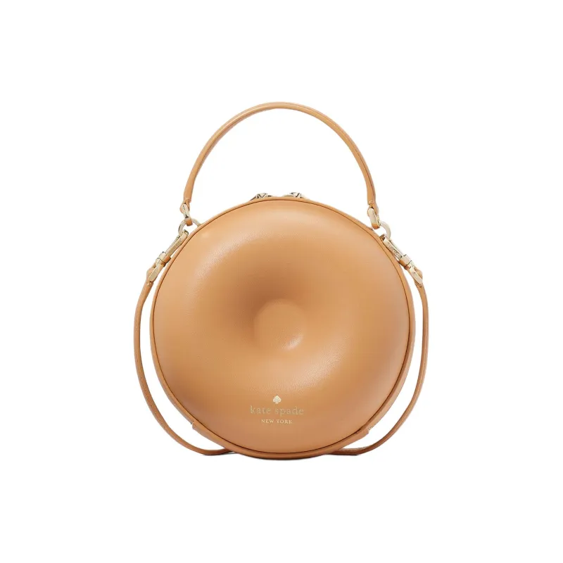 Kate Spade Smooth Leather Small Round Bag, Handbag, Shoulder Bag, Crossbody Bag Women's Multicolor-2