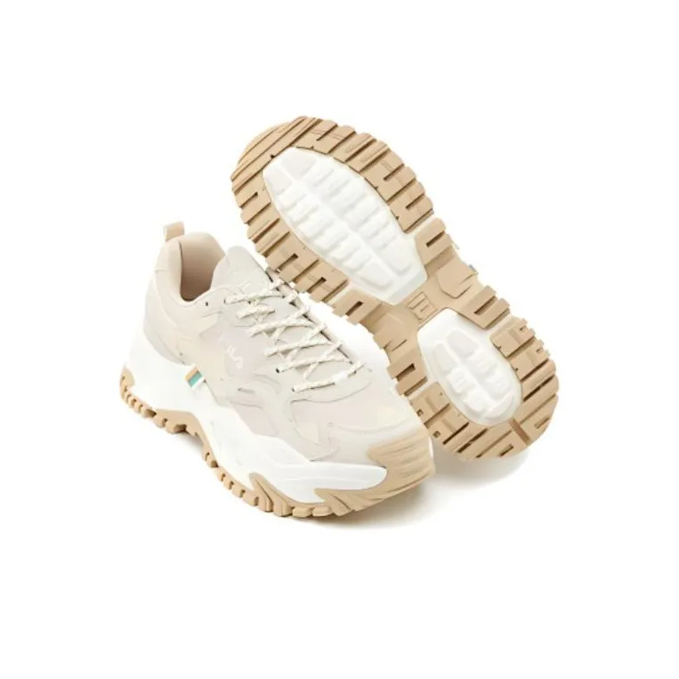 FILA Twine Ma Low Top Casual Shoes Unisex Light Brown White Korean Style-4