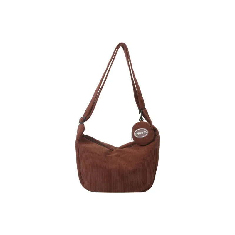 Barang Bear Corduroy Crossbody Bag Shoulder Bag Regular Unisex Multicolor-6