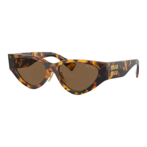 miu lige miu lige Acetate Irregular Shape Sunglasses Women's Tortoiseshell