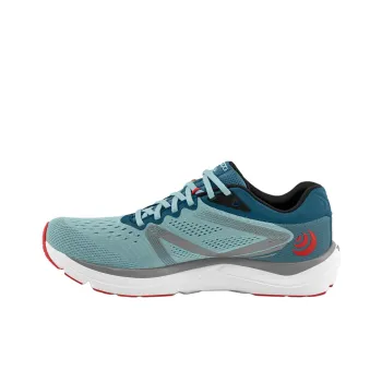 Topo Athletic Magnifly-4 Anti-Slip Wear-Resistant Low-Top Running Shoes Men's Blue Gray Red