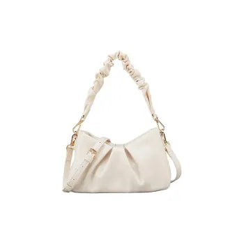 YEARCON Synthetic Leather Portable Crossbody Bag, Shoulder Bag Women's Ecru