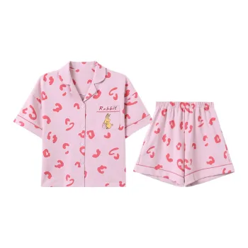 Sleep Student Dorm Pajama Set Women's Pink