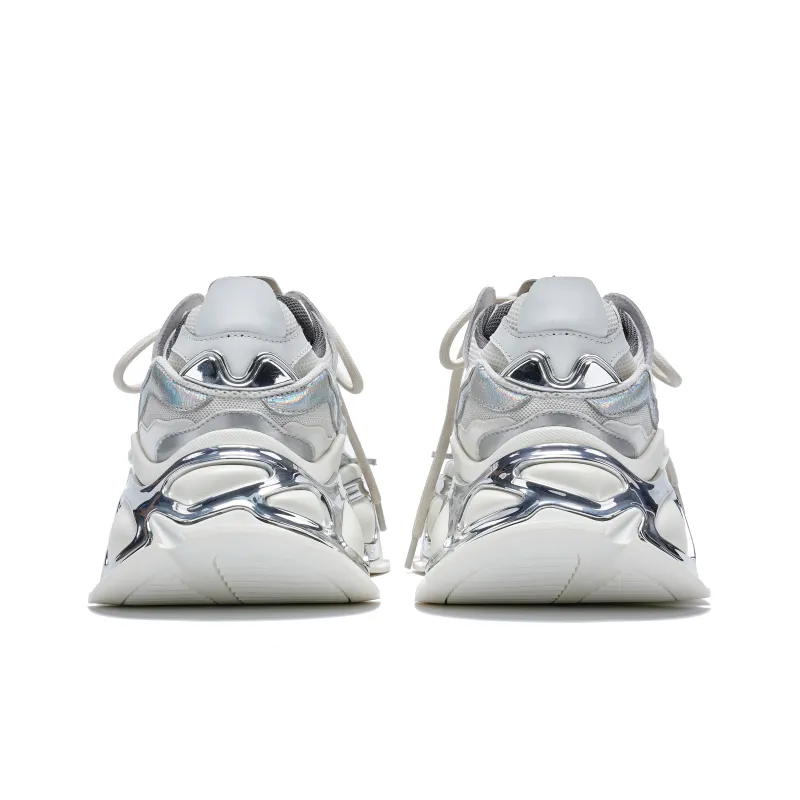 VINYVIOLA Cushioned Wear Resistant Height Increasing Low Top Chunky Sneakers Unisex-4