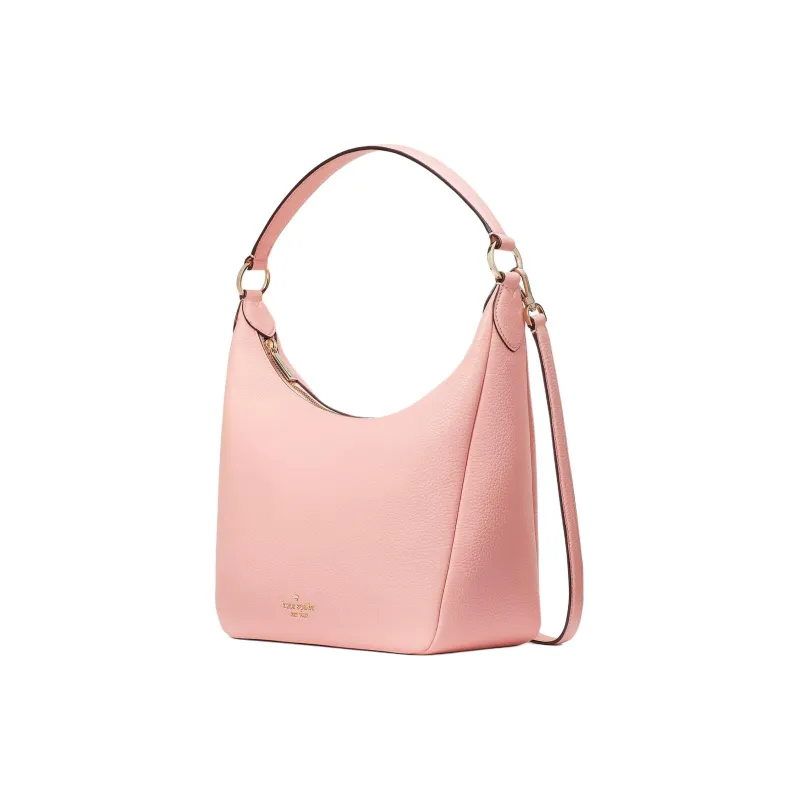 Kate Spade Leila Litchi Grain Leather Vagabond Bag Portable Crossbody Bag Shoulder Bag Women's Rose-1