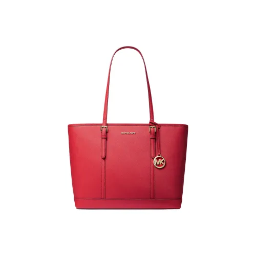 MICHAEL KORS Jet Set Travel Leather stayhomewithbags Bag Shopping Bag Shoulder Bag Handbag Large Size Women's Bright Red