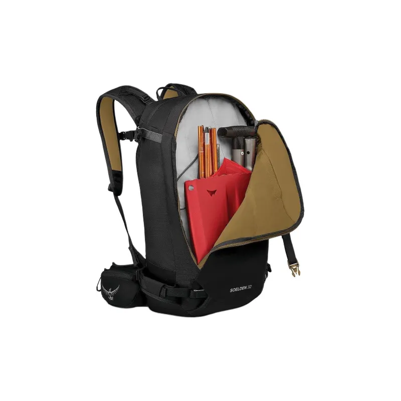 OSPREY Nylon Outdoor Hiking Bag Backpack Regular Unisex Black-2