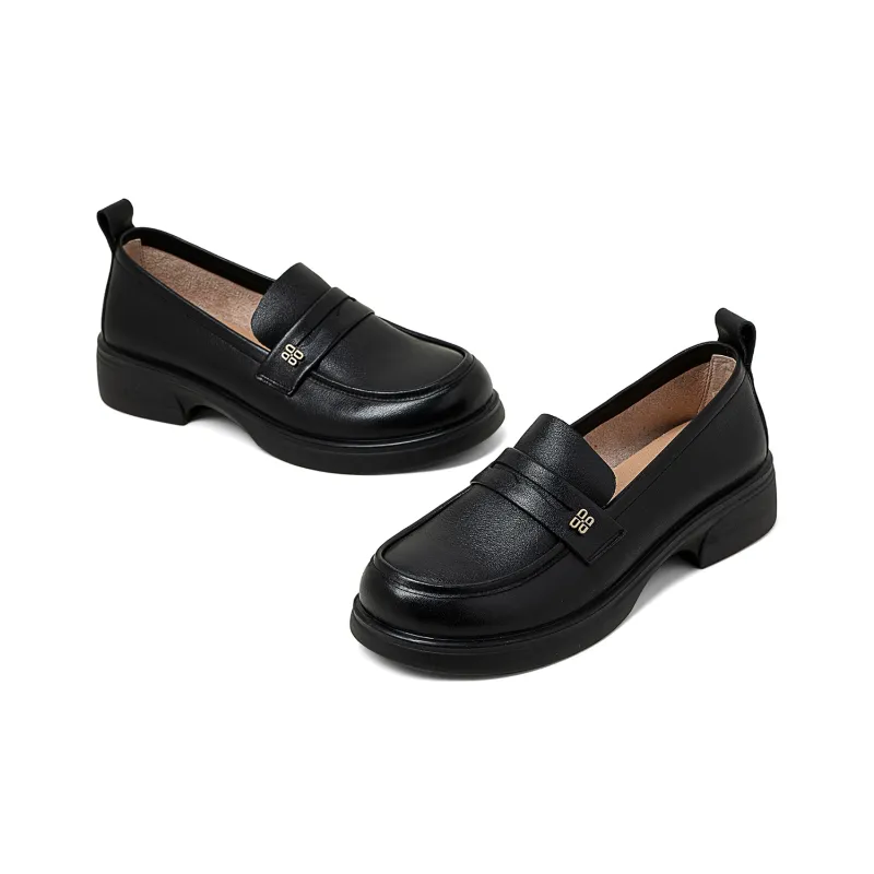 COMELY Loafers Women's Black/Light Brown/Ecru-2