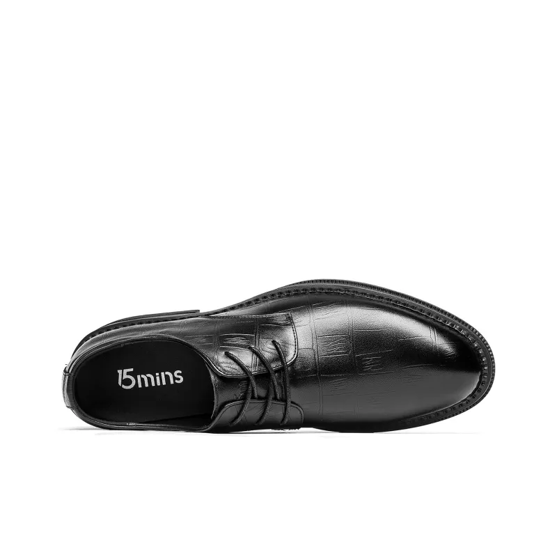 15 MINS Derby Shoes Dress Shoes Men's Black-3