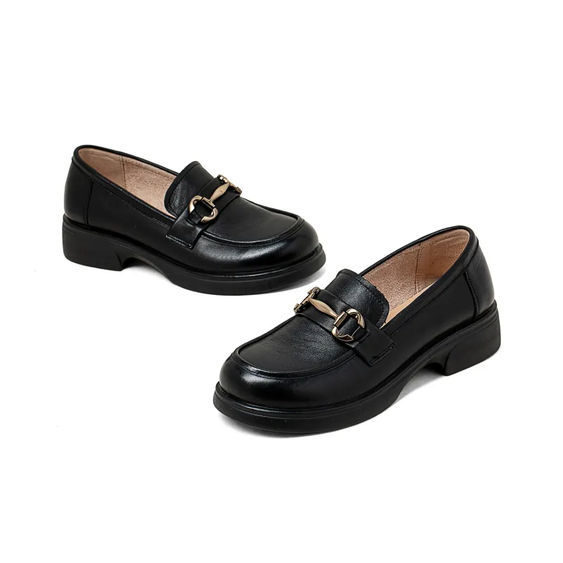 COMELY Loafers Women's Black/Light Brown/Ecru-2