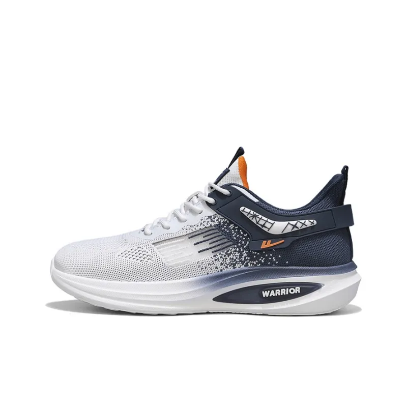 WARRIOR Running Shoes Men Low Top White Light Blue/White Dark Blue/Black-8