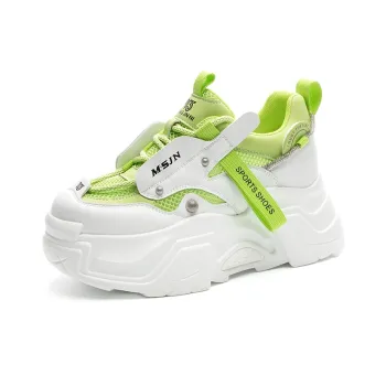 Shangjinni Lightweight Height Increasing Mid-Top Chunky Sneakers Women's