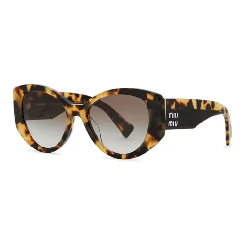 miu lige miu lige Tortoiseshell-effect Cat-eye Sunglasses