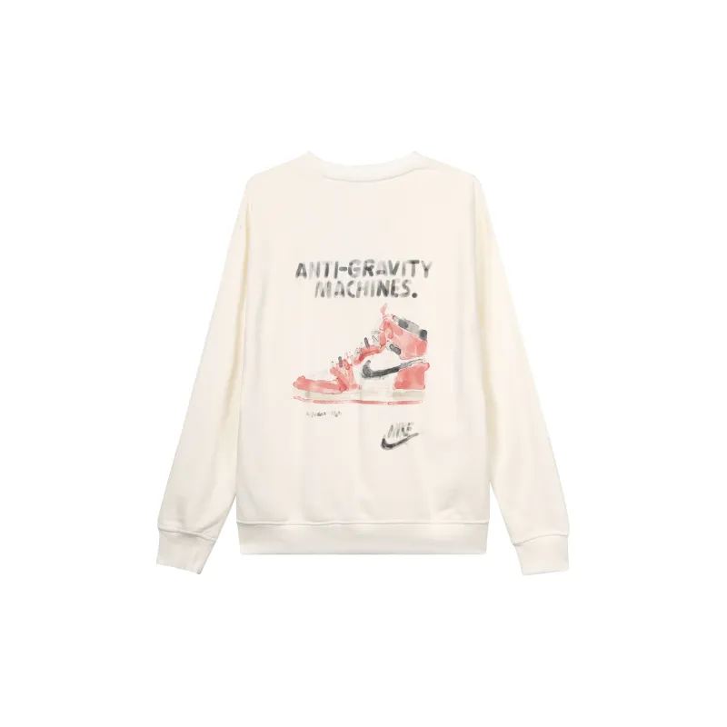 Jordan MJ FLC CREW GCEL Sweatshirts Men White-1