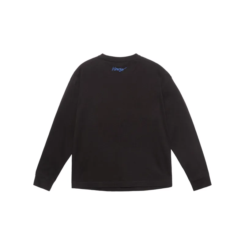 KENZO Poppy Flower Series T Shirts Men Black-1