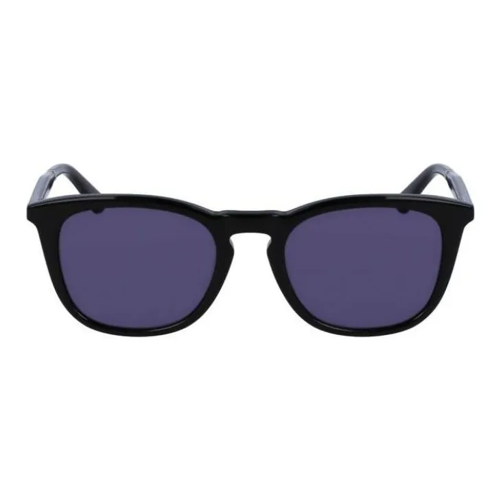 CK/Calvin Klein Acetate Rectangular Sunglasses Unisex Black-1