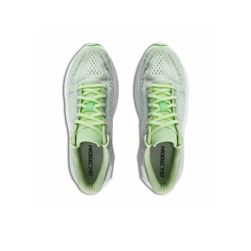 Miob&cyio Cushioned Slip-Resistant Breathable Rebound Low-Top Running Shoes Unisex Light Green-3
