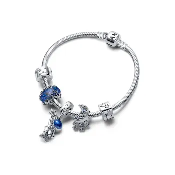 Pandora 925 Sterling Silver Bangle Set Women's Silver