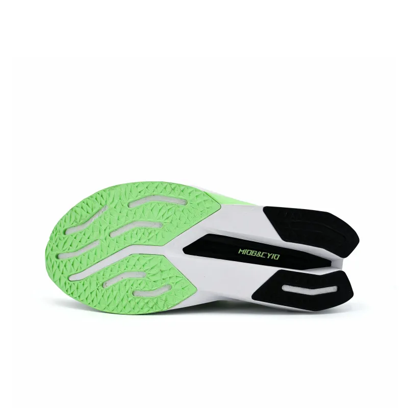 Miob&cyio Cushioned Slip-Resistant Breathable Rebound Low-Top Running Shoes Unisex Light Green-5