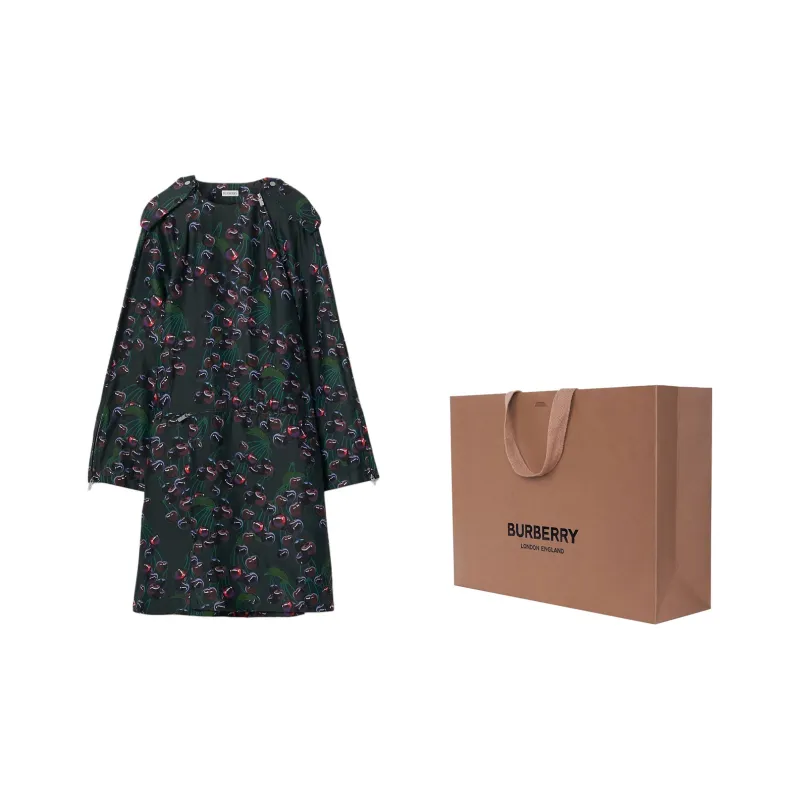 Burberry Cherry-print Cotton Mini Dress-2