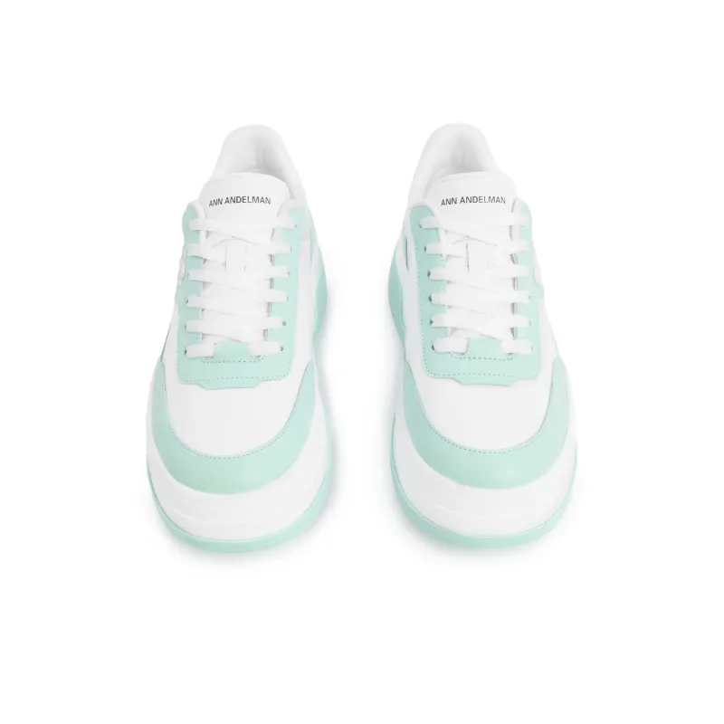 ANN ANDELMAN Arcade Blanc Height Increasing Low Top Skateboard Shoes Women's-6