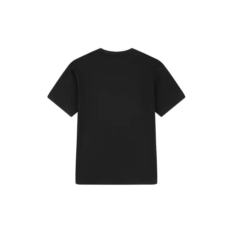 QIAODAN Drop Shoulder Sleeve T Shirt Women's Black-1