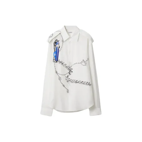 Burberry Knight Hardware-Printed Buttoned Shirt