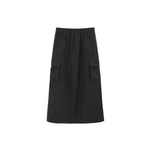 NINI WEST Casual Long Skirts Women's Black