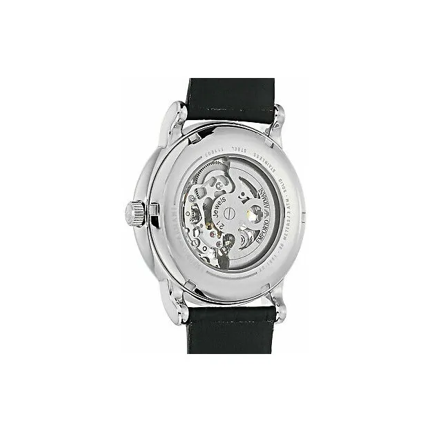 EMPORIO ARMANI Wrist Watch Automatic Mechanical Movement Leather Watch Bands White Dial Unisex AR1981+AR60019-2